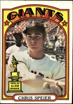 1972 Topps #165 Chris Speier