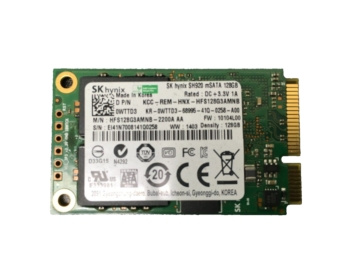 128gb mSATA SSD SK Hynix HFS128G3AMNB Solid State Hard Drive for