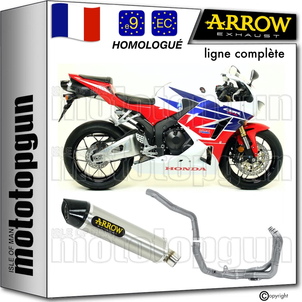 KIT D'�CHAPPEMENT ARROW POUR HONDA CBR 600 RR 2013 2016 INDY-RACE TITANE CARBY