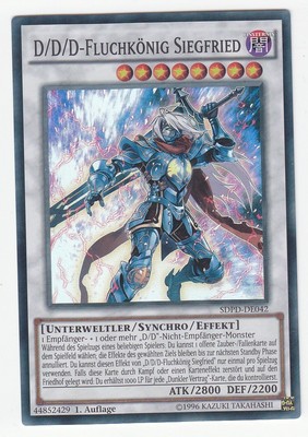 YU-GI-OH D/D/D Fluchkönig Siegfried Super Rare SDPD-DE042 NEU!