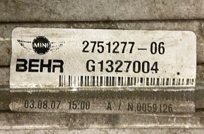 BMW Mini Cooper S R56 2006-2013 Turbo Intercooler 2751277 for sale 
