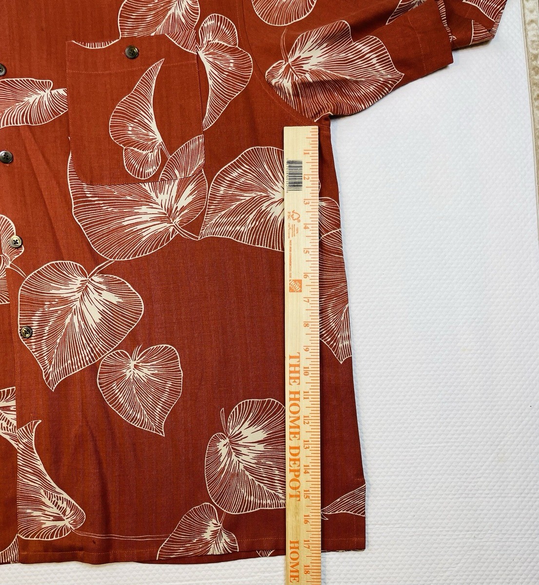 Paradise by Axis Hawaiian Shirt Mens XXL 100% Silk Button Pocket