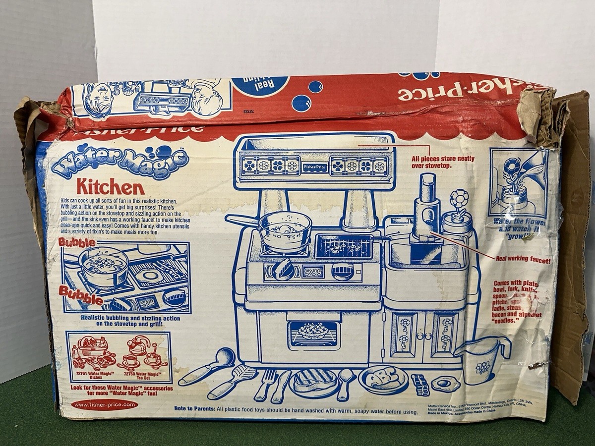 Vintage Fisher Price Water Magic Kitchen 72723 • NEW *Damaged Box