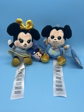 Disney World 50th Anniversary Wishables Plush Mickey Mouse  Minnie Set