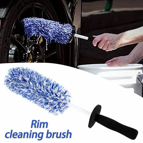 17" Car Wheel Brush Rims Tire Seat Engine Wash Cleaning Auto Detailing Tool NEW - Picture 2 of 10