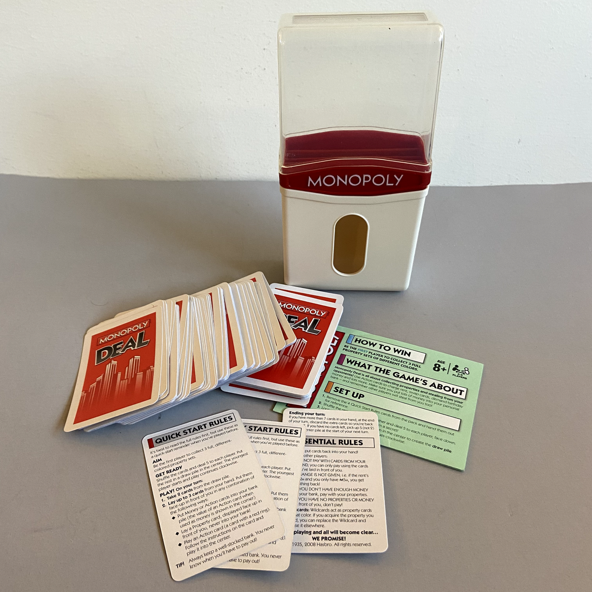 rare cards monopoly go 2008 Rare Monopoly Deal Shuffle Travel Card Game Rare Hasbro for sale  online