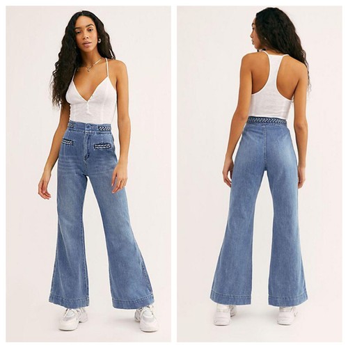 Sun Jeans High-Waist Flare Leg Size 