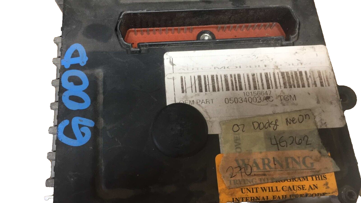 02 Dodge Neon TCU TCM Auto Transmission Control Module Unit