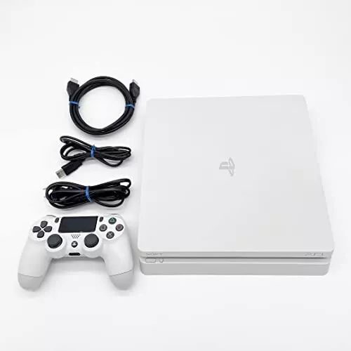 Sony PlayStation 4 PS4 Slim CUH-2000A White Game Console Full Set Japan F/S