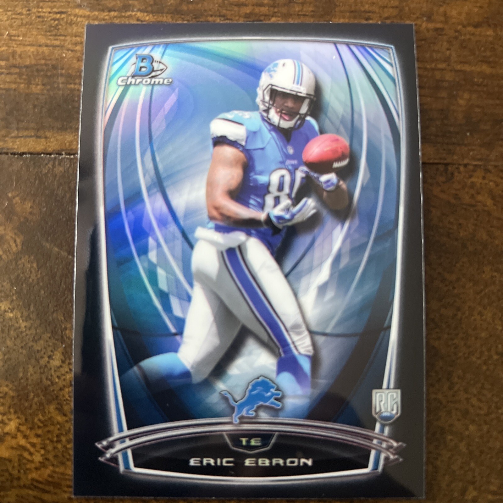 2014 Bowman Chrome Black Refractors Detroit Lions  #153 Eric Ebron  /299