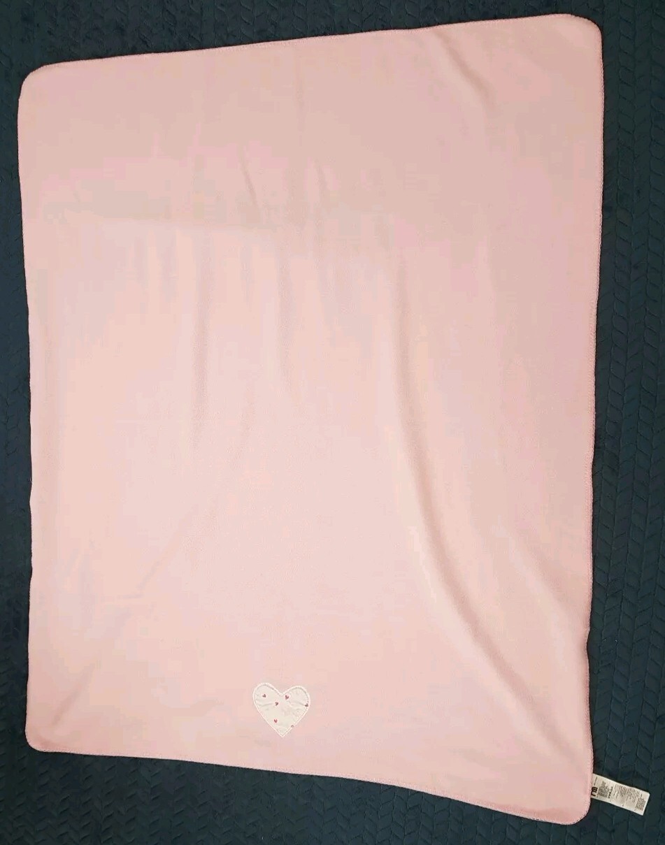 Coperta in pile rosa Mothercare con motivo a cuore foto 3