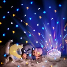 LED Star Night Light Projector Baby Kids Sleep Starry Night Lamp Room Decor