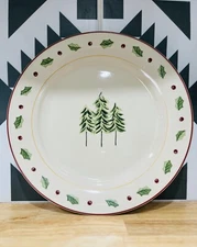 Merry Brite Vintage Christmas Holiday Dinnerware-10.5" Replacement Dinner Plate