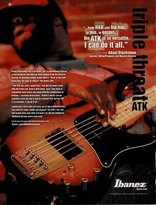 Ibanez Guitars -  ADAM BLACKSTONE - Print Advertisement