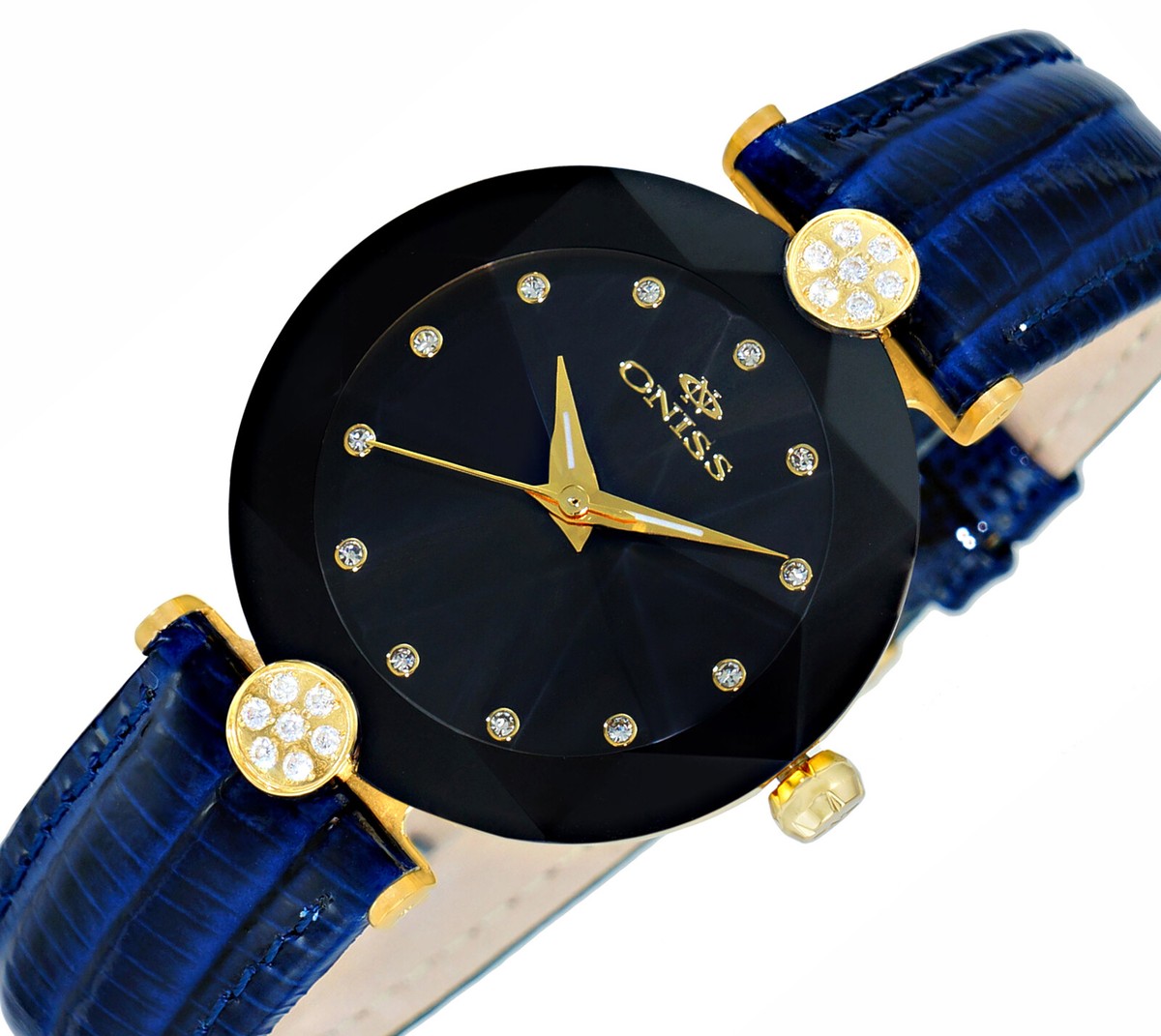 ONISS PARIS Collection Blue leather Women Watch With Genuine  display picture 3