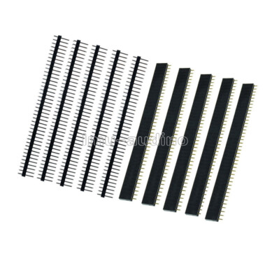 10PCS Male & Female 40pin 2.54mm Header Socket Row Strip PCB Connector Cool