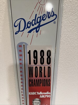 Vtg LA Dodgers vs Oakland A's - 1988 MLB World Series Champions