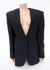 Mugler X H&m Womens Oversized Wool Blazer Size Xs Black Jacket Bnwts
