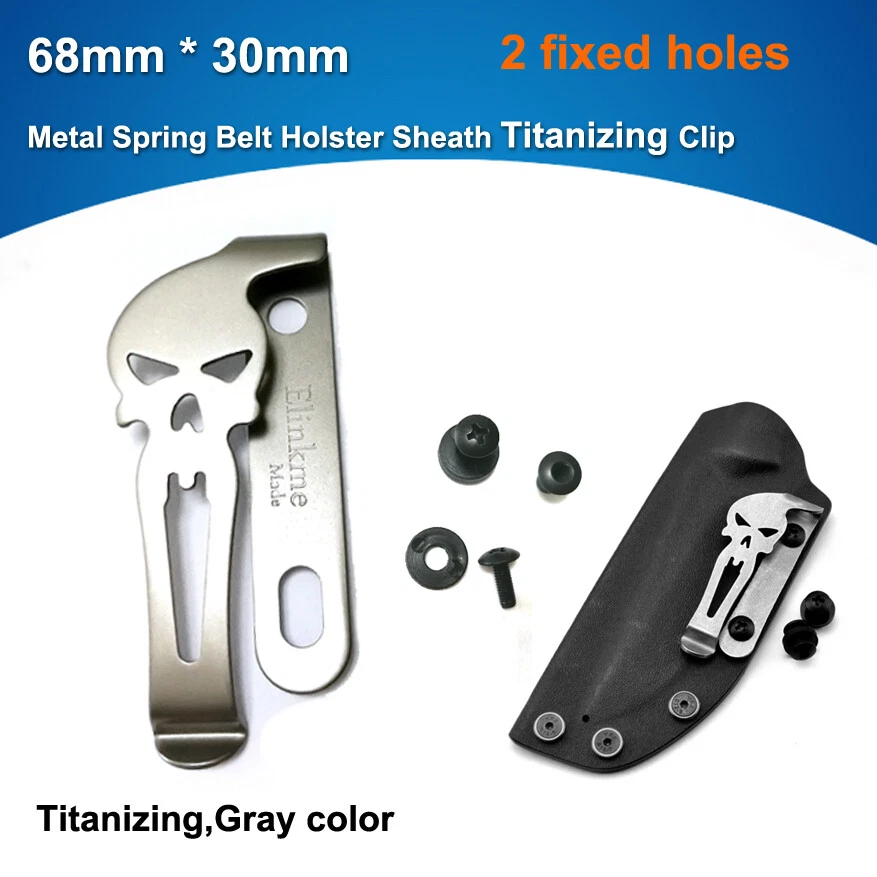 Metal belt holster clip top