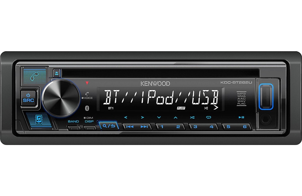 Kenwood KDC-BT282U 1-DIN Bluetooth Car Stereo CD Receiver | eBay