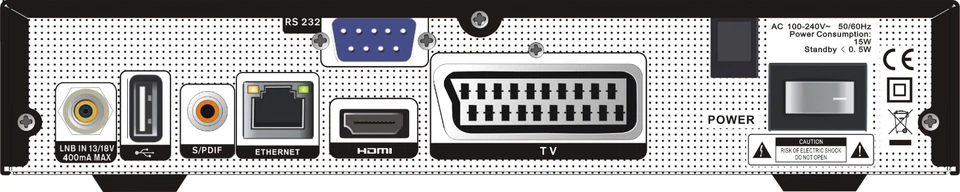 Amiko HD 8165 Ricevitore Satellitare Wi-Fi - DVB-S2, HEVC, USB, Conax, LAN - Immagine 2 di 3