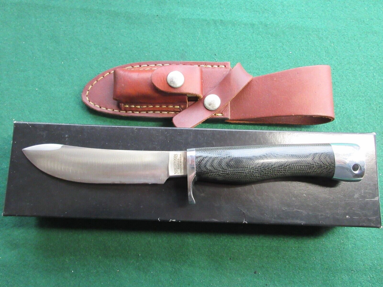 older NORTHWOODS Knife Okemos, MICH. Early Dave Shirley Custom Made 2002,NIB,NOS