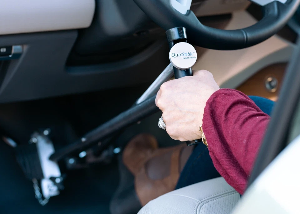 QuicStick Portable Hand Controls Disabled Driving Handicap - Image 2 of 4