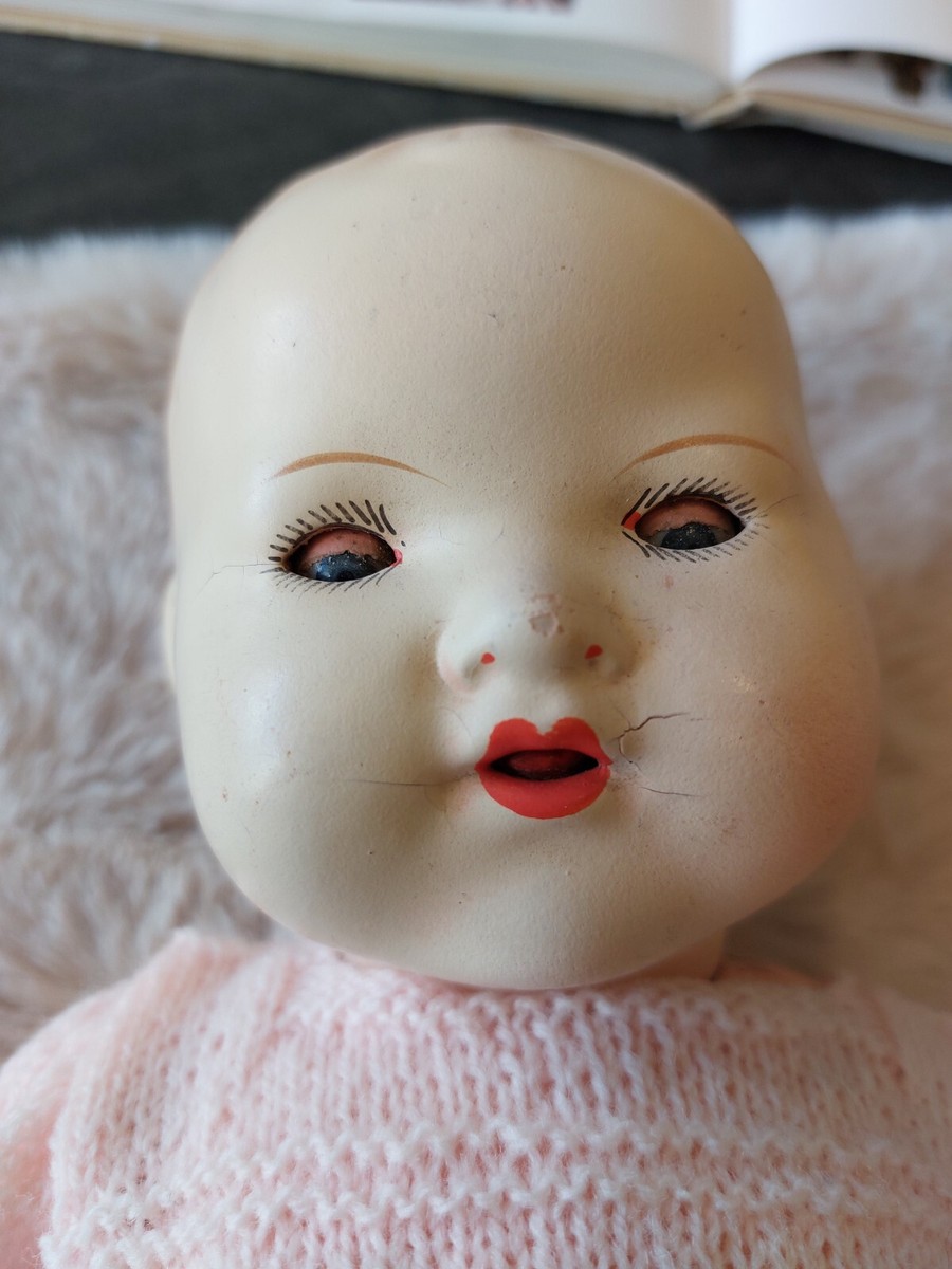 Ancien Bébé Armand Marseille 38 Cm – Poupée Composition Allemagne – Vintage Fille