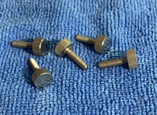 5 PCs. Flat Head Knurled Thumb Screws M4-0.7X15 MM Stainless Steel Fast Shipping