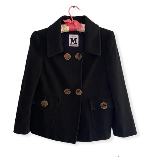 M Missoni Classic Black Waffle Knit 