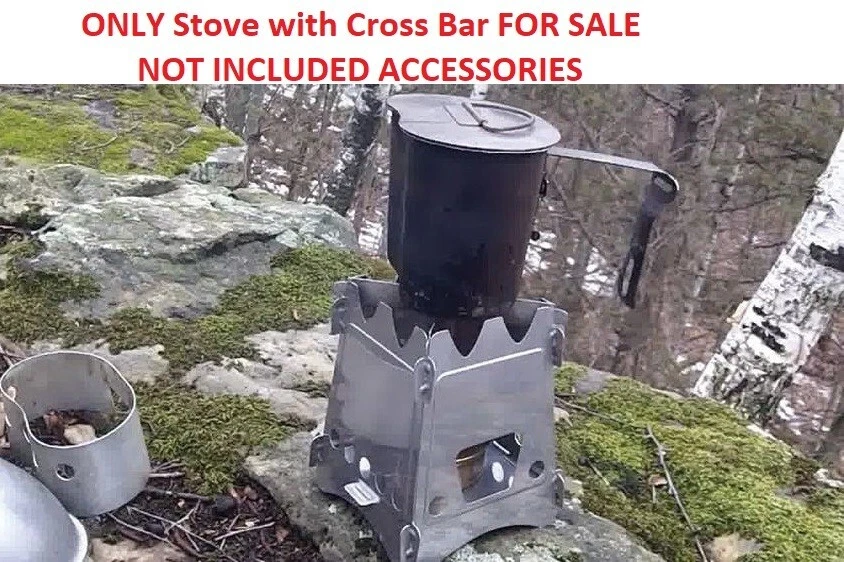 Estufa original EmberLit con barras transversales sin bamboleo combustible no necesita HECHA EN EE. UU. Foto 3 de 4