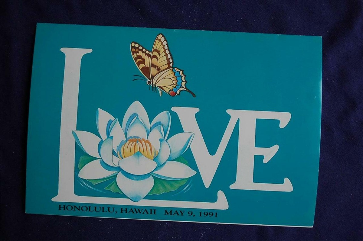 1991 Love Stamps & Envelope FD Ceremony Program Sc#2535,37