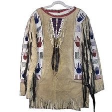 Plains Beaded War Shirt, Old Native American Tasseled War Shirt, Pow Wow Outfit