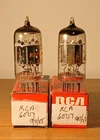 2- Vintage Tested Good RCA 6EU7 Amplifier Guitar Radio Audio Vacuum Tube