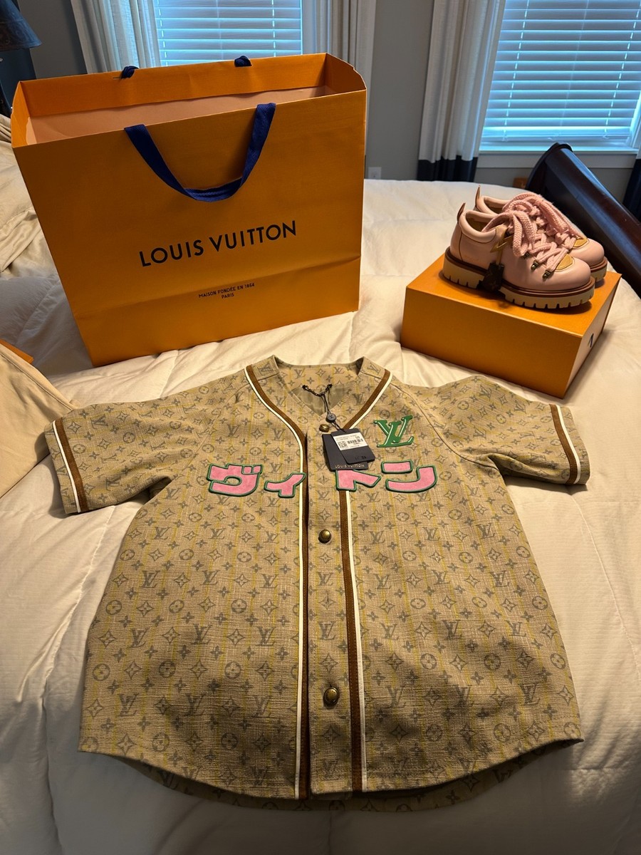 Louis Vuitton Leather Baseball Shirt