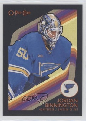2023-24 O-Pee-Chee Retro Black Border 70/100 Jordan Binnington #83 04py