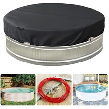 Upgraded Stock Tank Pool Cover with Wire Rope  Winch