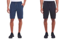 Gerry Men  s Pull-On Trail Shorts Performance Hiking Active Drawcord BLACK,BLUE