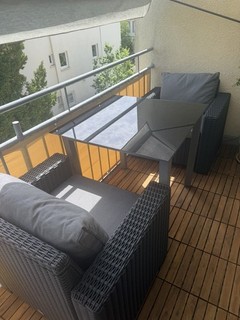Allibert Gartenmöbel Rattanoptik 2 Sessel 1 Tisch