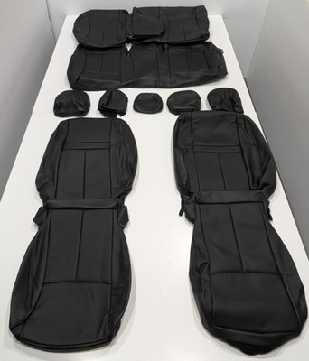 For Nissan Rogue SV Hybrid 2017-2020 Black Leather Seat Covers KR332
