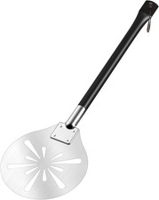 7 Inch Perforated Pizza Turning Peel, Leonyo Stainless Steel Round Pizza Peel...