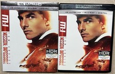 Mission Impossible 1 4K BLU-RAY BLURAY w/ SLIPCOVER - NO DIGITAL CODE