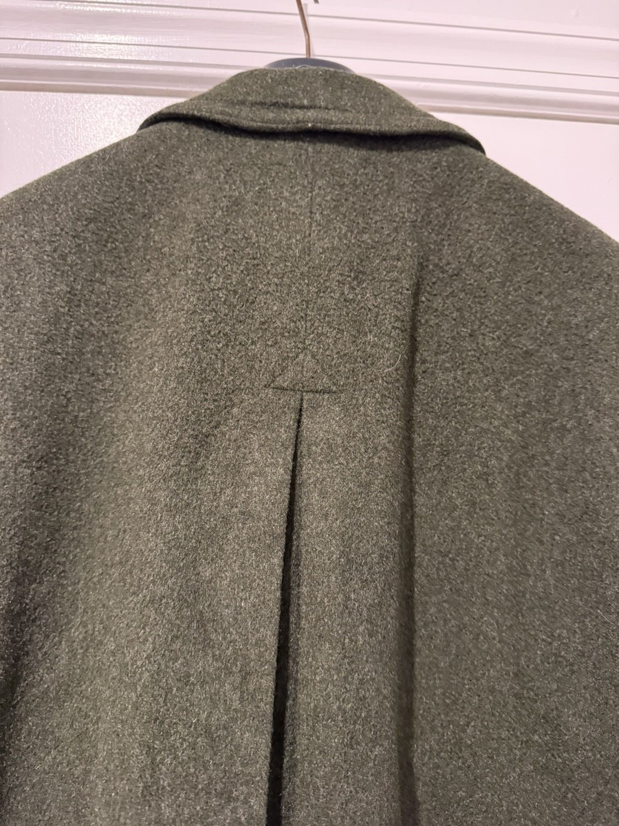 Loden Plankl Tirol Austria Loden Coat Wool Alpaca Green Overcoat