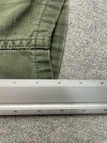 Vintage US Army OG-107 Pants 32x26 Button Fly Military Sateen - Picture 12 of 12
