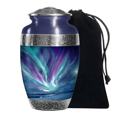 Northern Lights Dream Burial Urns for Ashes Adult Men & Women (10 Inch)