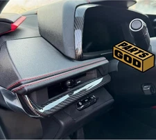 Real Dry Carbon Fiber Interior Trim Kit for Corvette C8 fits 2020-2025