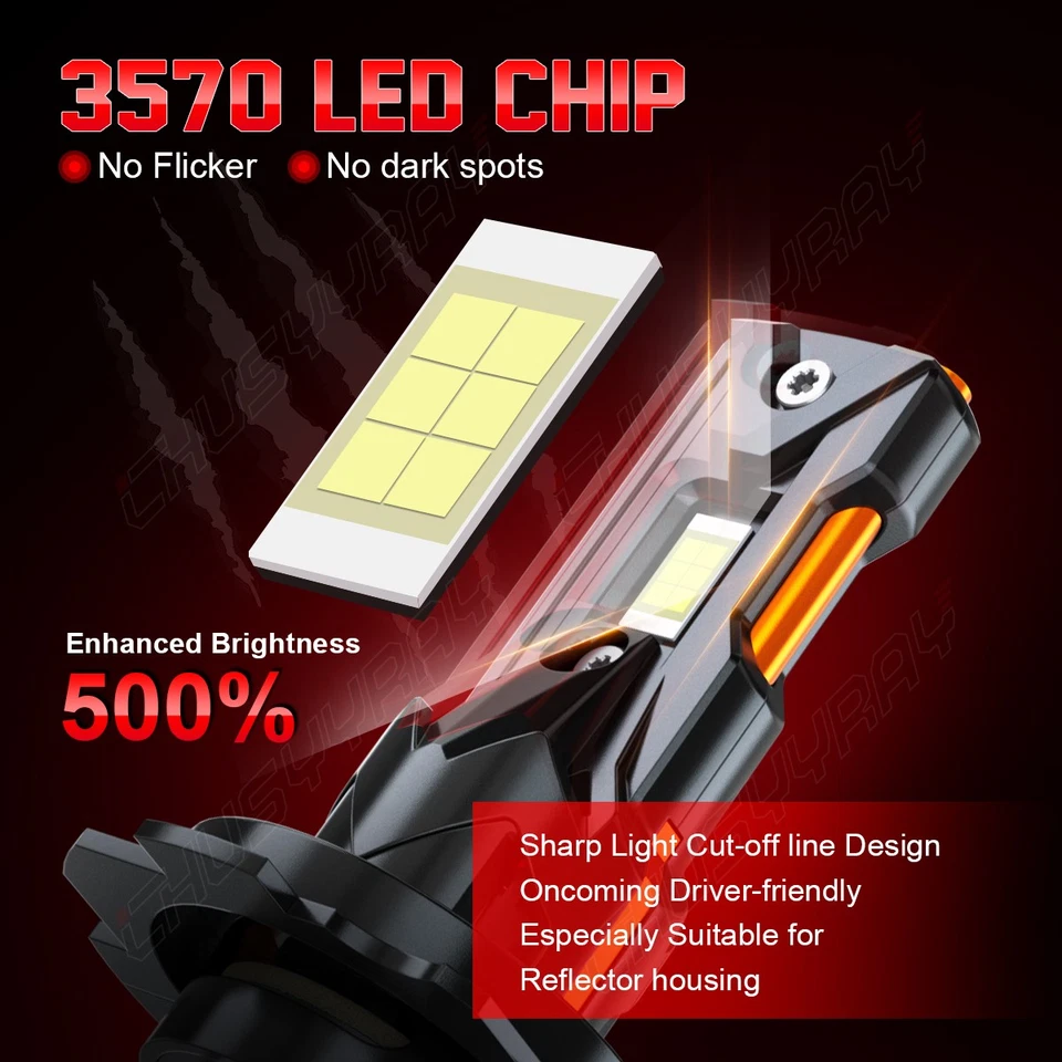 Para BMW X1 2012-2018 6000K - 6x Bombillas LED Faro Alto Bajo + Faro Antiniebla Foto 2 de 4