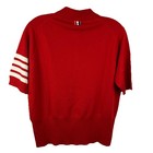 Sz 4 M Thom Browne Made In Scotland Cashmere Polo Shirt Red Stripe Sleeve — photo 6