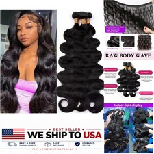 Body Wave Bundles Human Hair 1/3/4 Bundles Natural Black Brazilian Virgin Weave