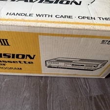 Vintage 1982 Sears Betavision BETA TAPE MOVIE Video Cassette Recorder With Tapes